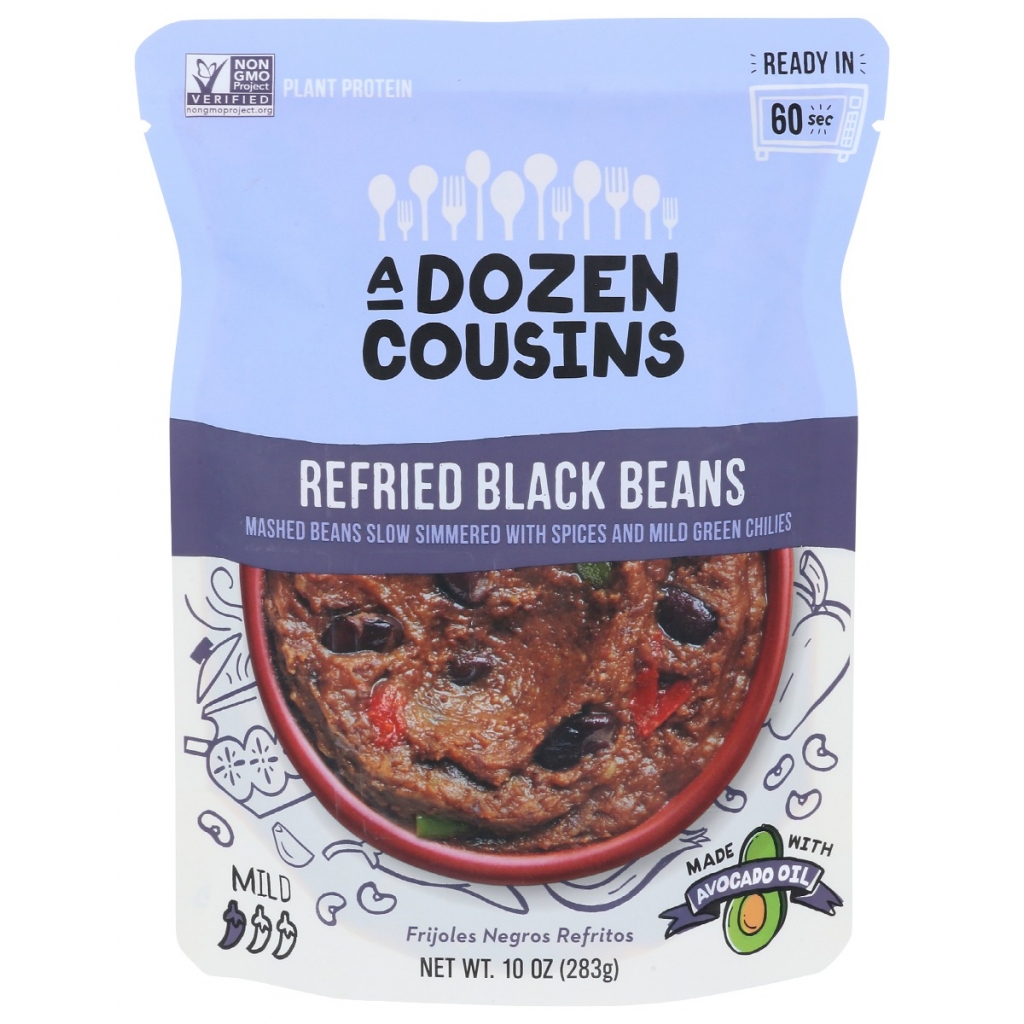 Authentic Refried Black Beans - 10 oz