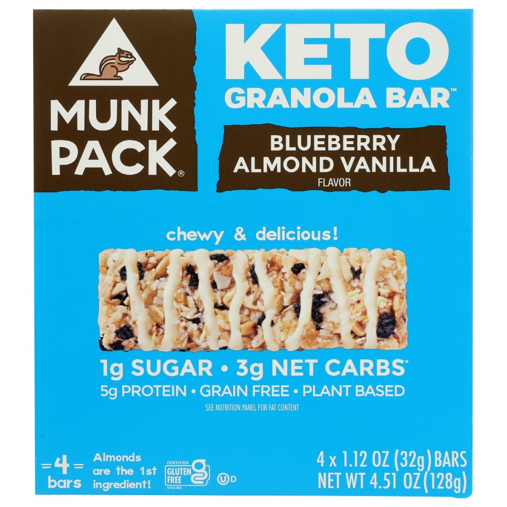 Blueberry Almond Vanilla Keto Granola Bar