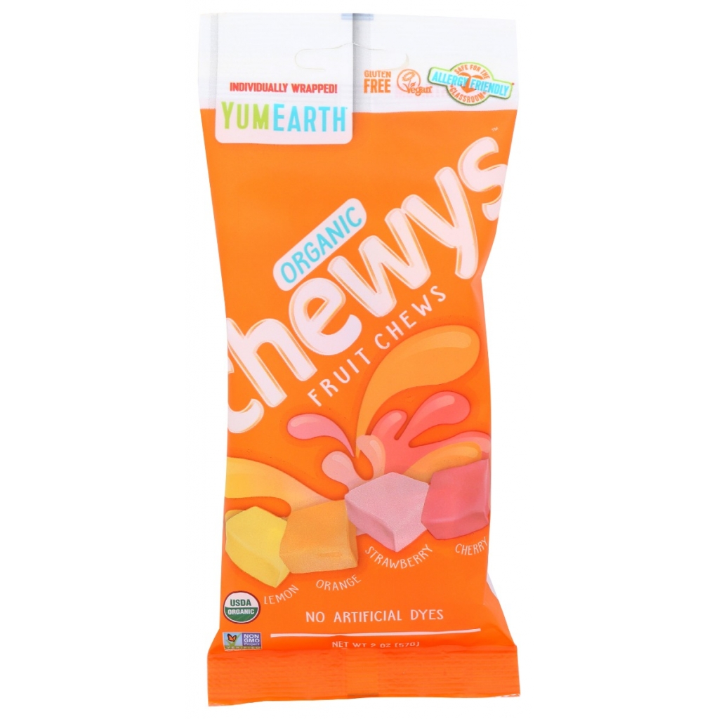 Organic Chewy Fruit Snacks - 2 oz