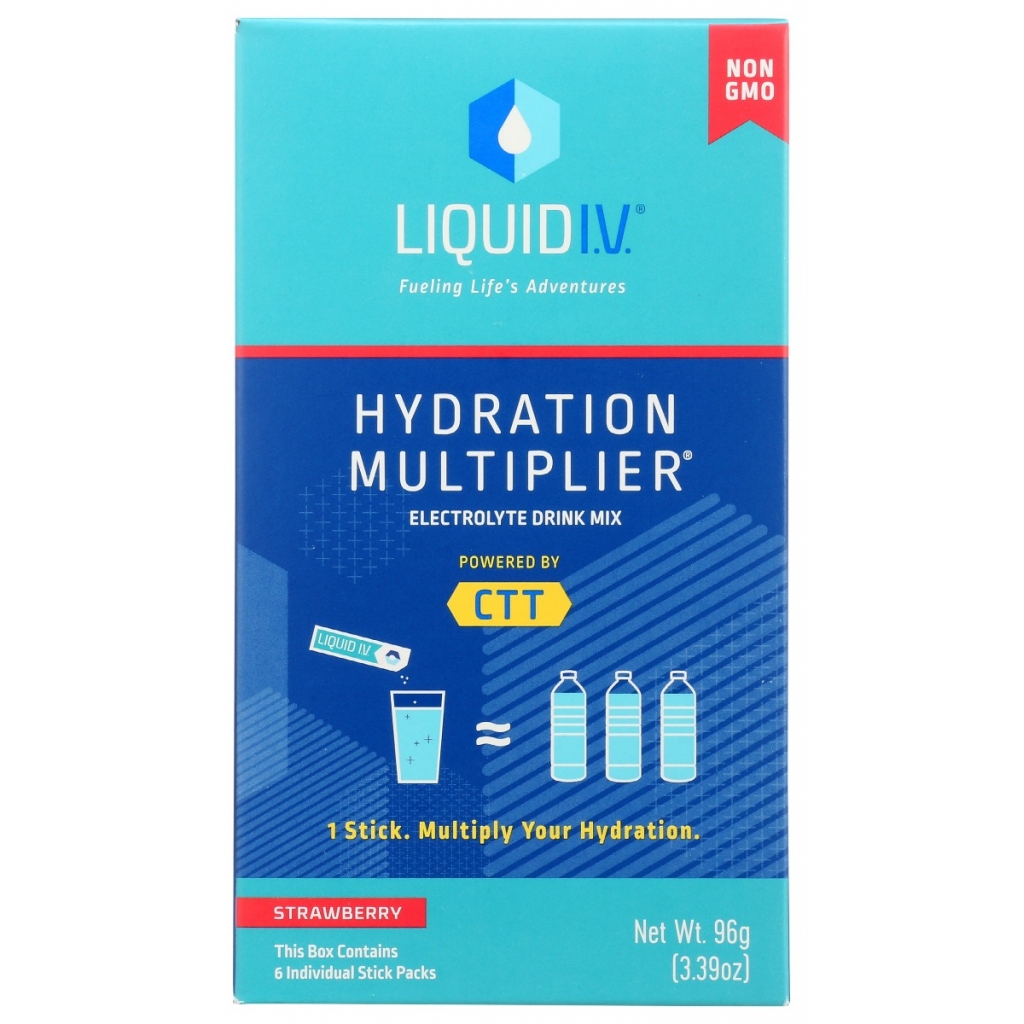 Hydration Strawberry Electrolyte Drink Mix - 6 Pack, 3.39 oz