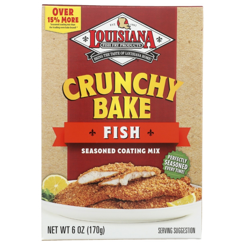 Louisiana Style Seasoning for Bake-Fried Fish, 6 oz