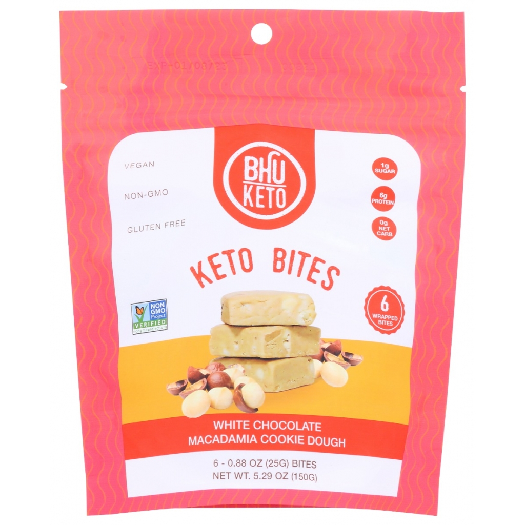 Healthy Keto White Chocolate Macadamia Bites - 5.29 oz