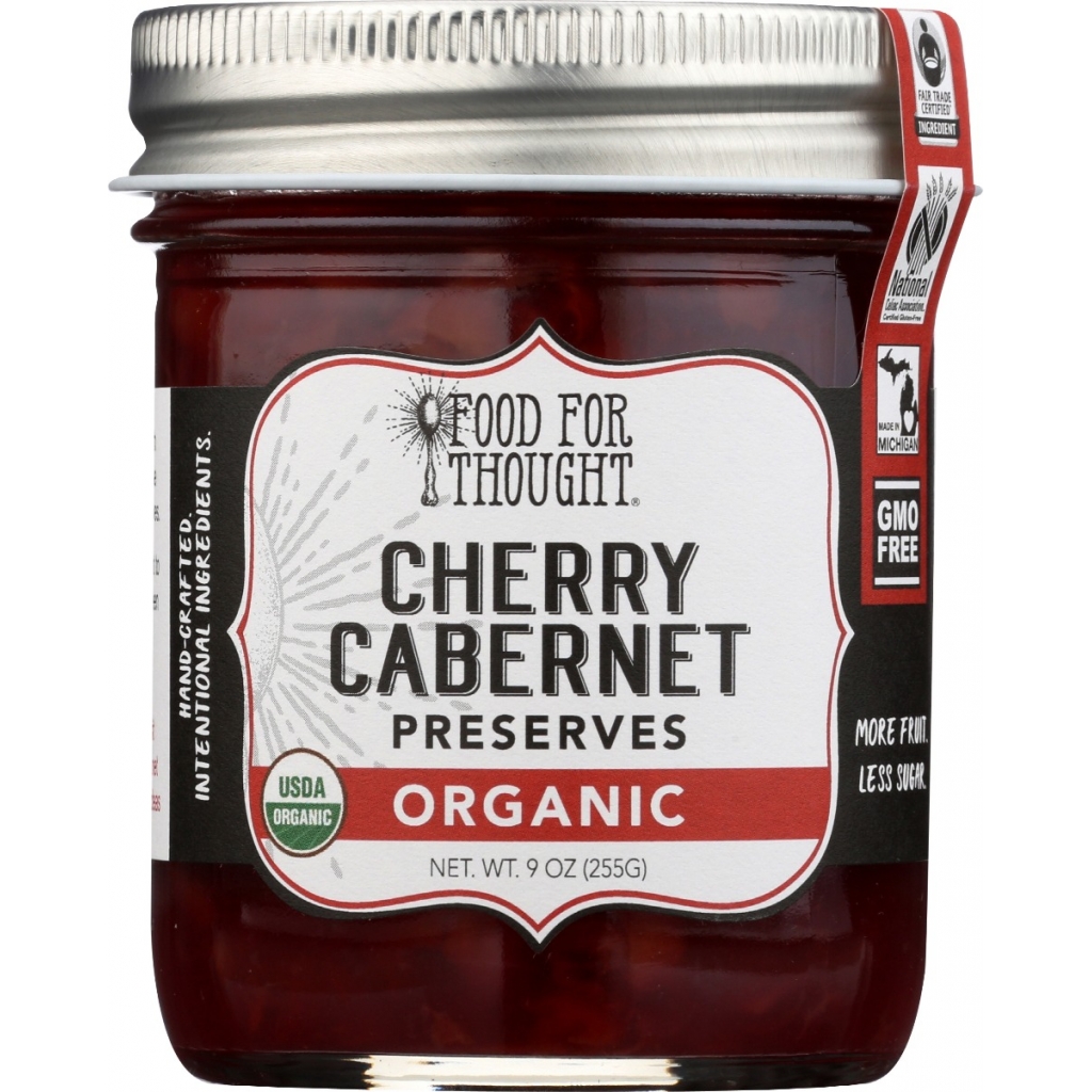 Organic Cherry Cabernet Wine Preserves