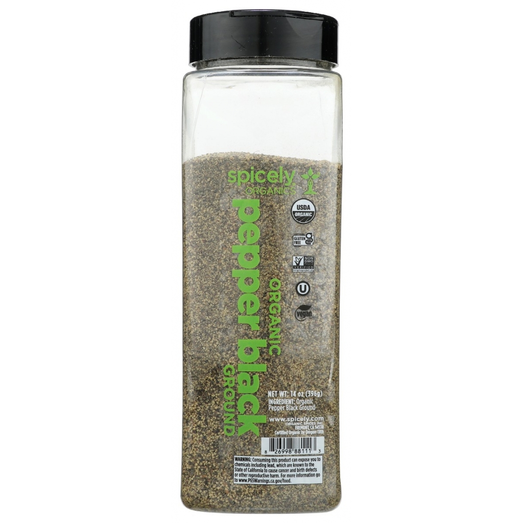 Organic Ground Black Pepper - 14 oz