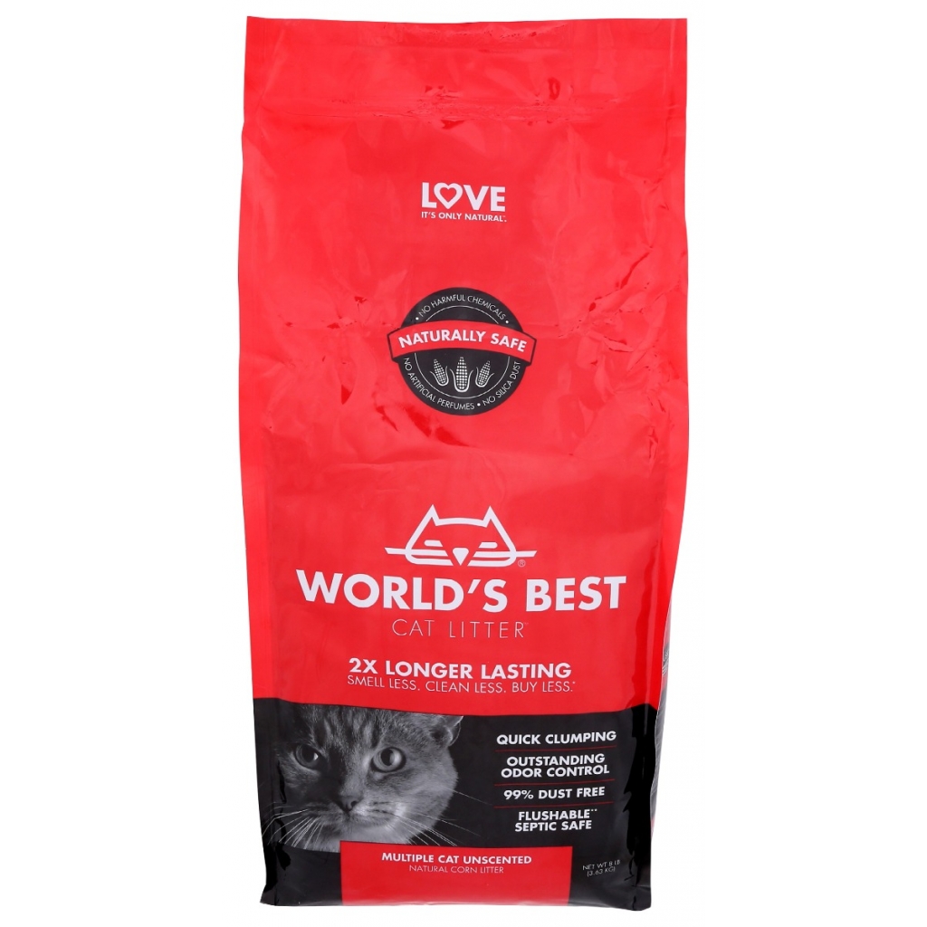 World’s Best Cat Litter™ - Multiple Cat Unscented, 8 lb