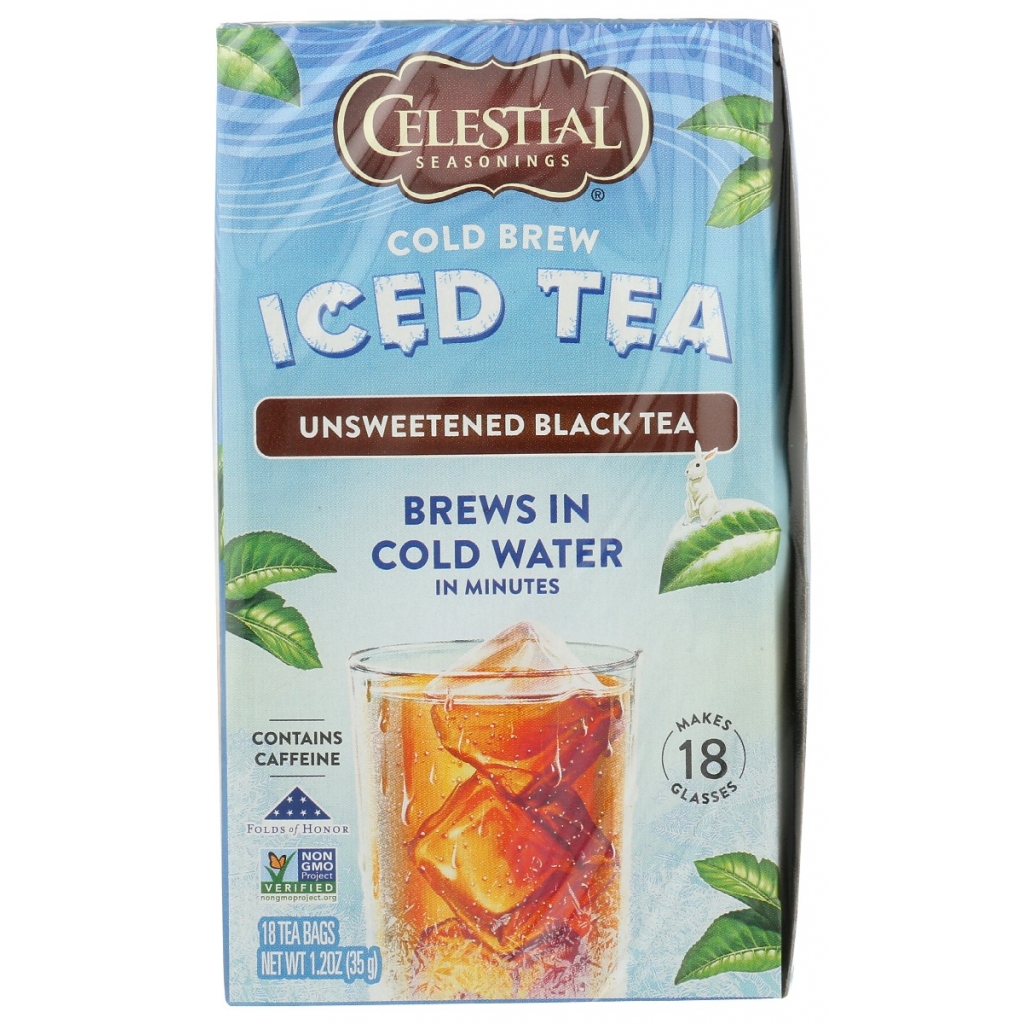 Unsweetened Black Tea Cold Brew Iced Tea - 18 Bags