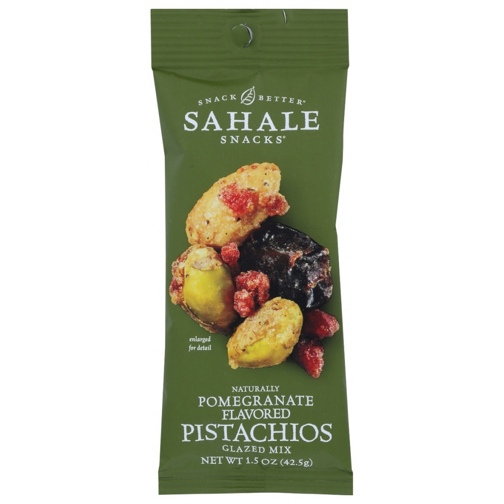 Pistachios Glazed with Naturally Pomegranate Flavor - Unique Snack