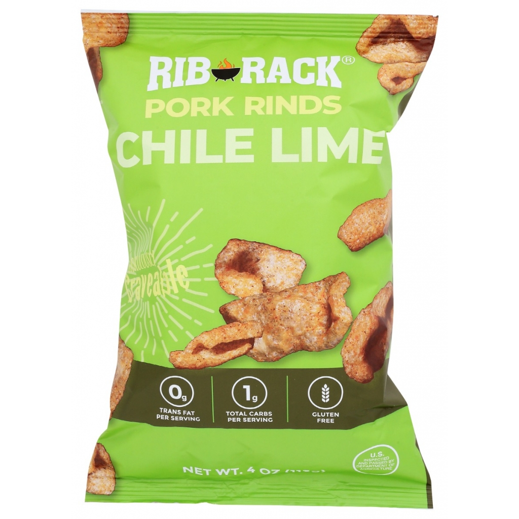 Crispy Chile Lime Pork Rinds, 4 oz