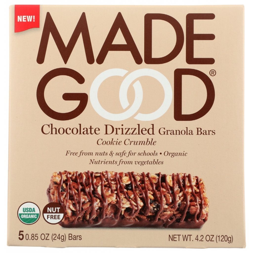 Cookie Crumble Drizzled Granola Bars - 4.2 oz