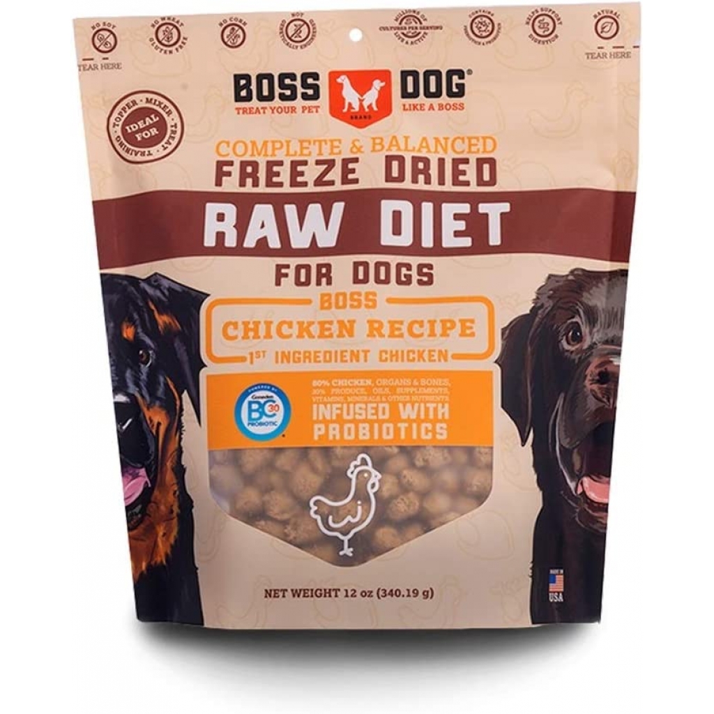 Freeze-Dried Chicken Recipe Pet Food - 12 oz