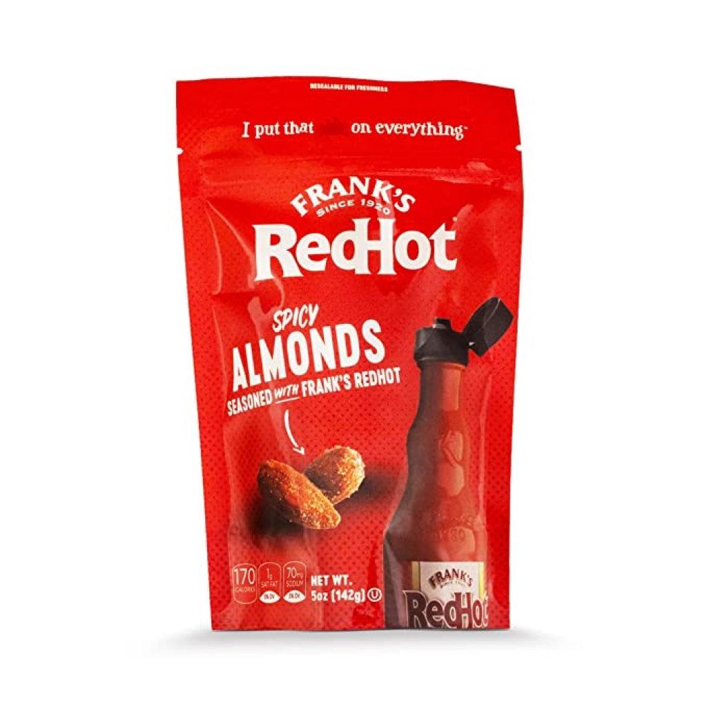 Spicy Almonds Seasoned with Frank's RedHot - 5 oz