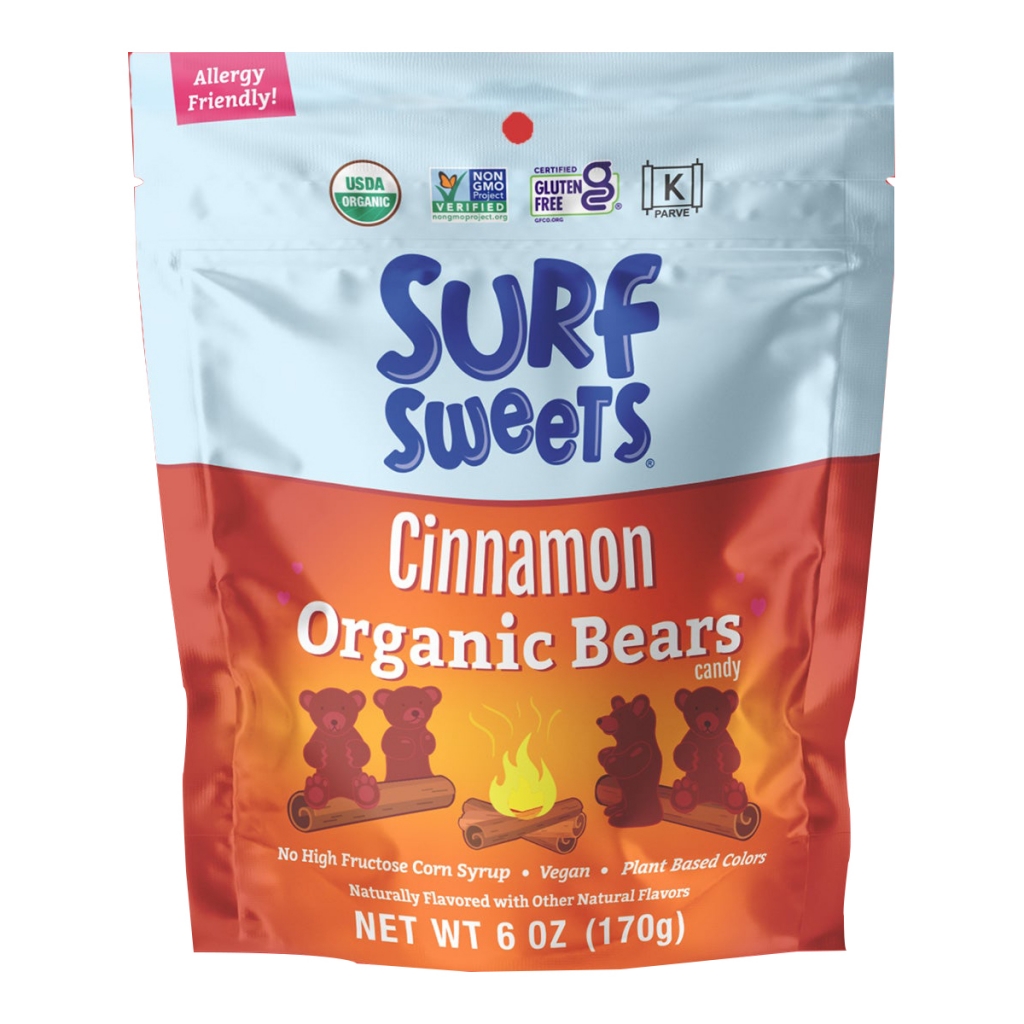 Cinnamon Organic Bears - Delightfully Sweet & Spicy, 6 oz