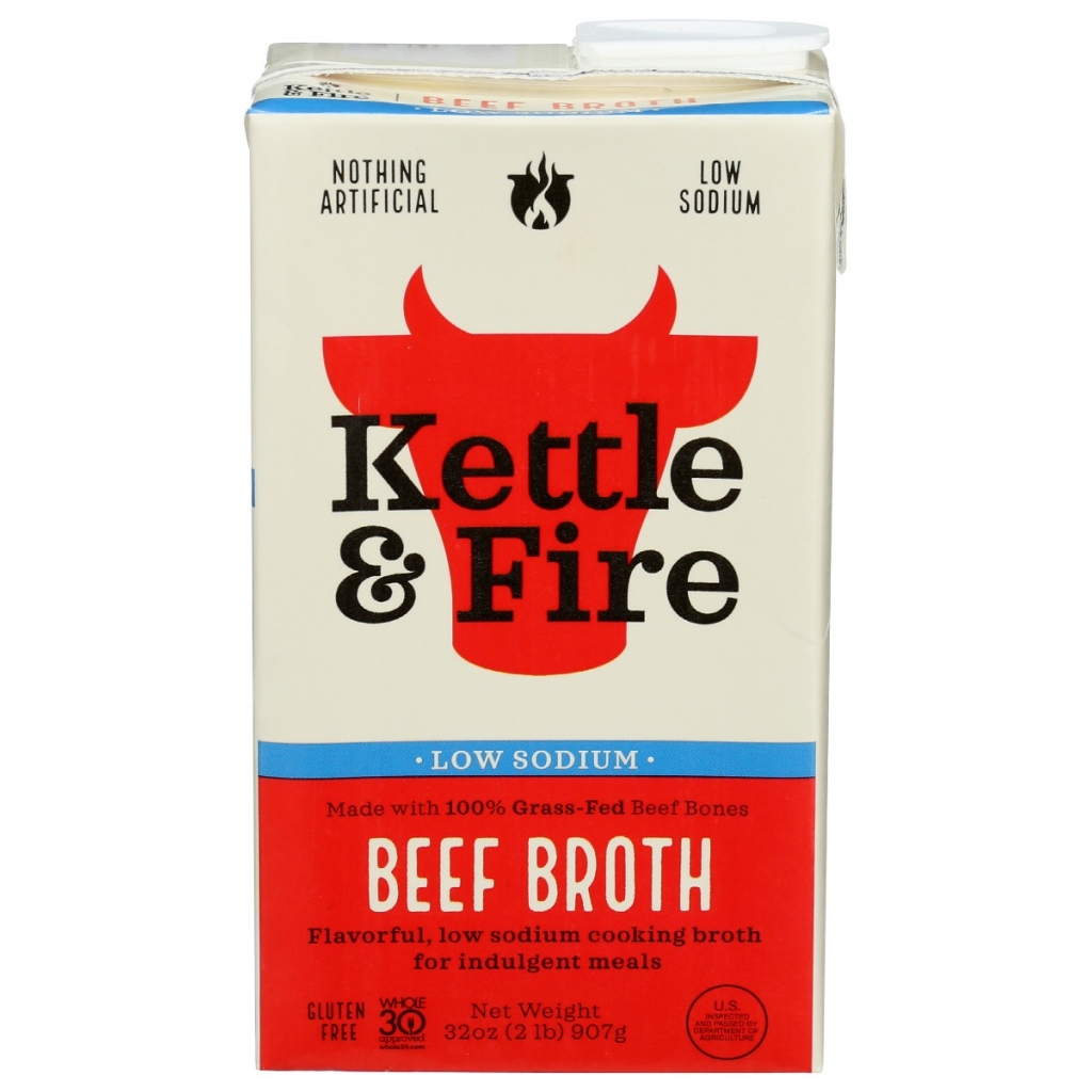 Low Sodium Beef Cooking Broth - 32 oz