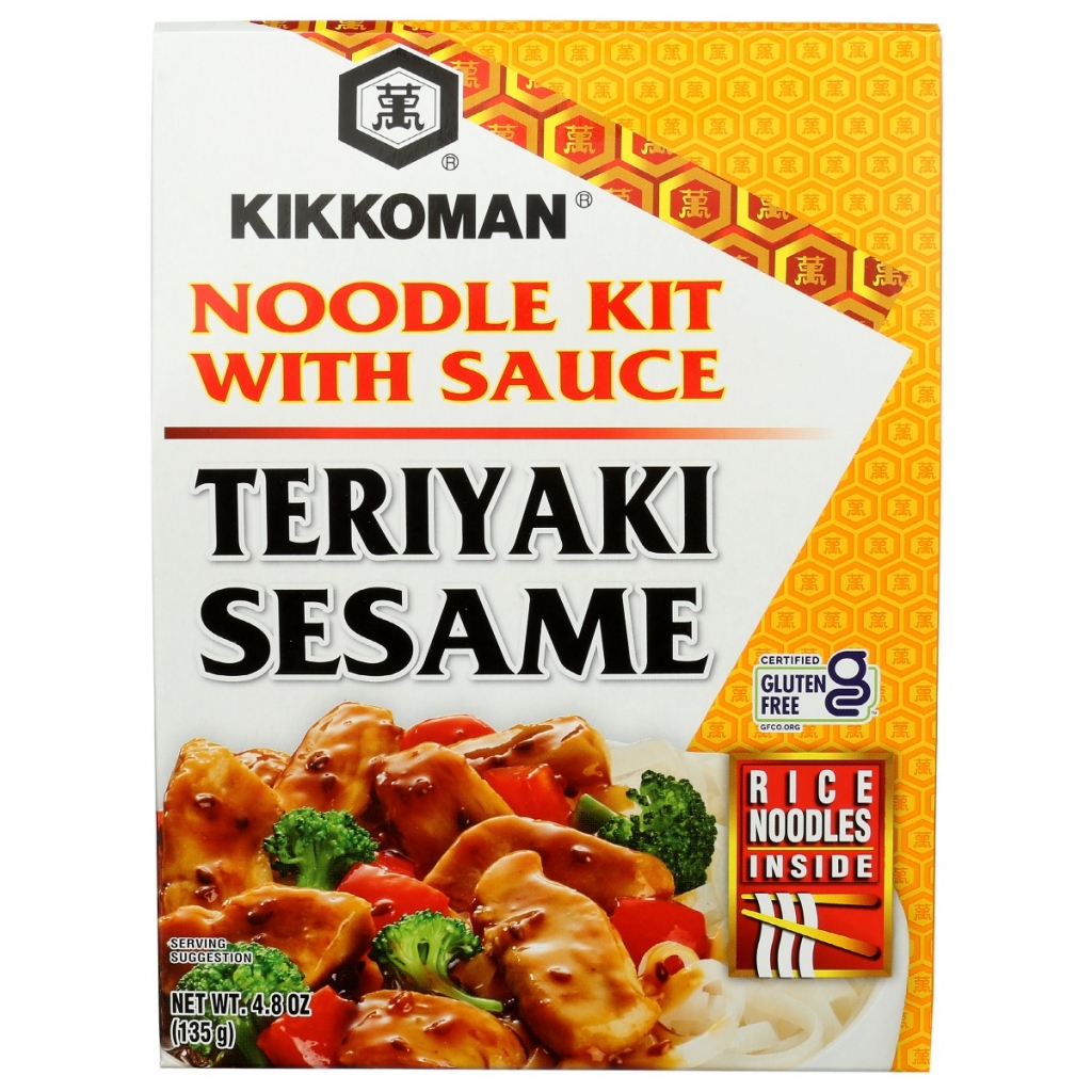 Kikkoman Teriyaki Sesame Noodle Kit - Japanese Meal Experience, 4.8 oz