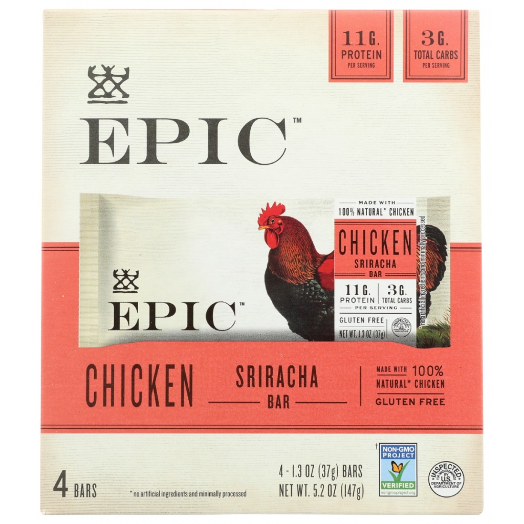 Chicken Sriracha Bars - 4 Pack, 5.2 oz