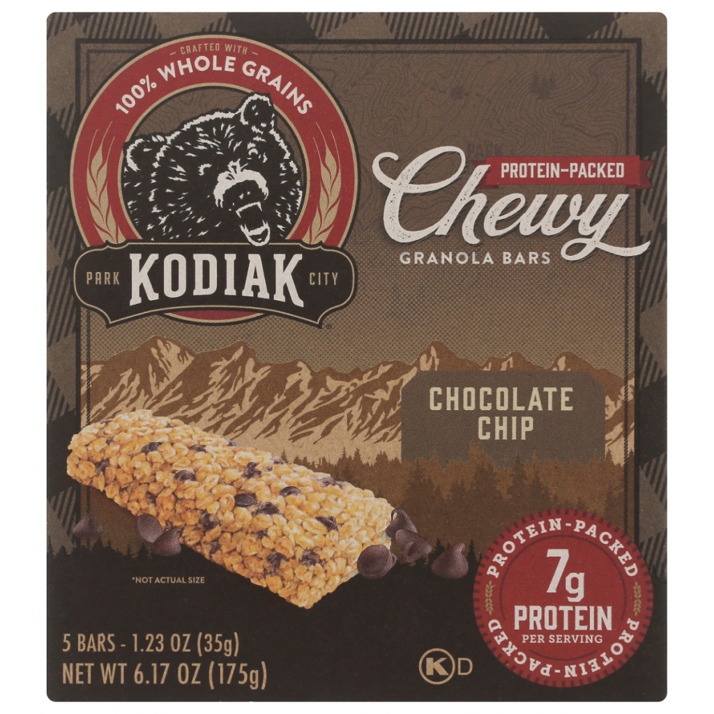 Kodiak Chocolate Chip Chewy Granola Bars - 6.17 oz