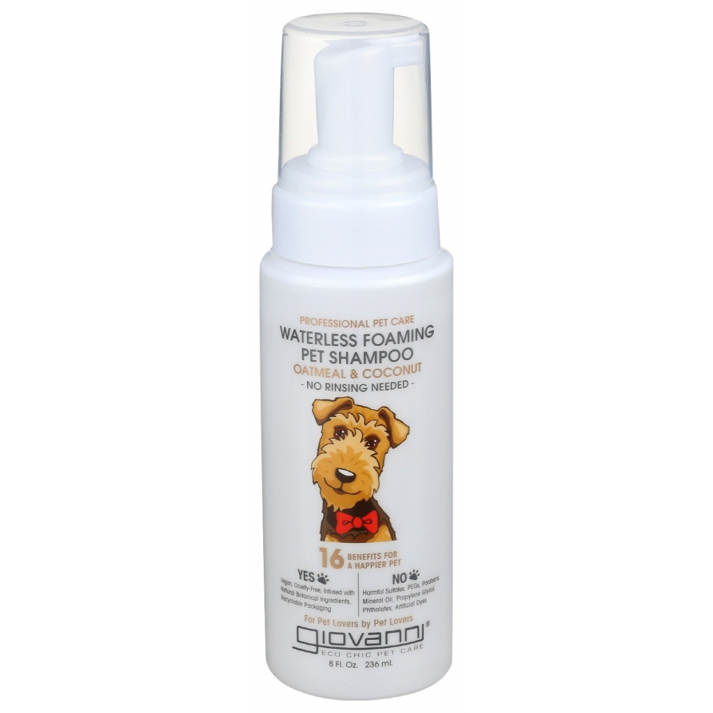 Oatmeal Coconut Foaming Pet Shampoo - 8 oz