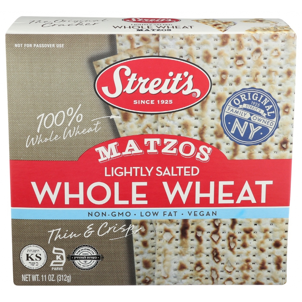 Lightly Salted Whole Wheat Matzo Crackers, 11 oz