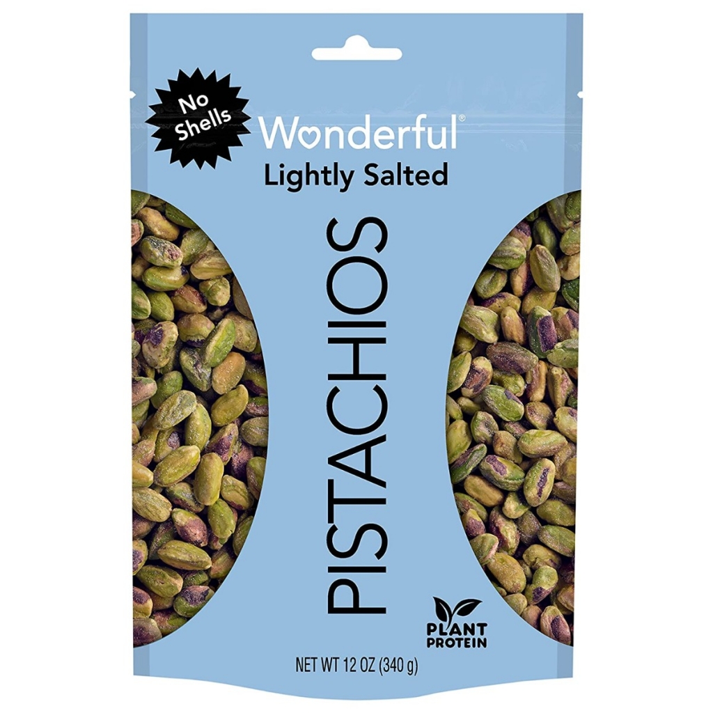 Lightly Salted No Shell Pistachios - 12 oz