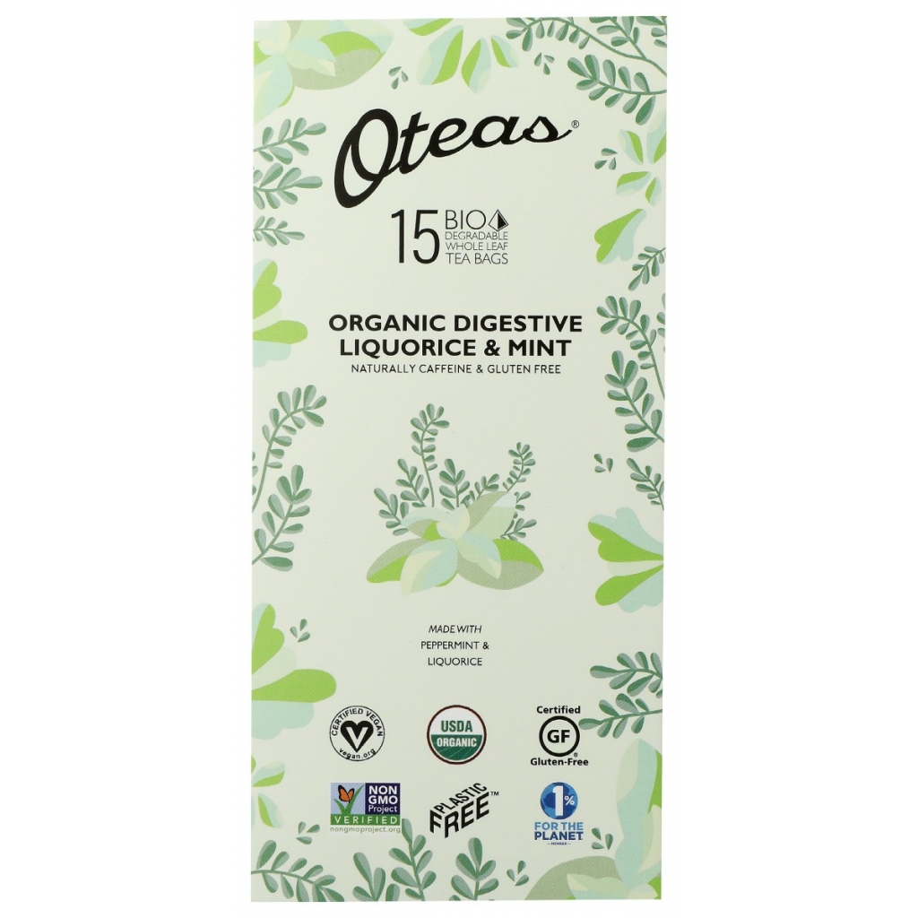 Organic Digestive Mint & Liquorice Tea - 6 Tea Bags