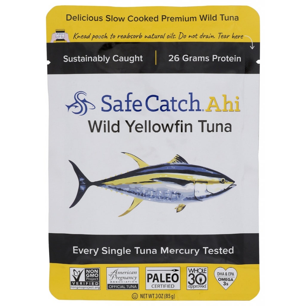 Low Mercury Wild Ahi Yellowfin Tuna Pouch - 3 oz