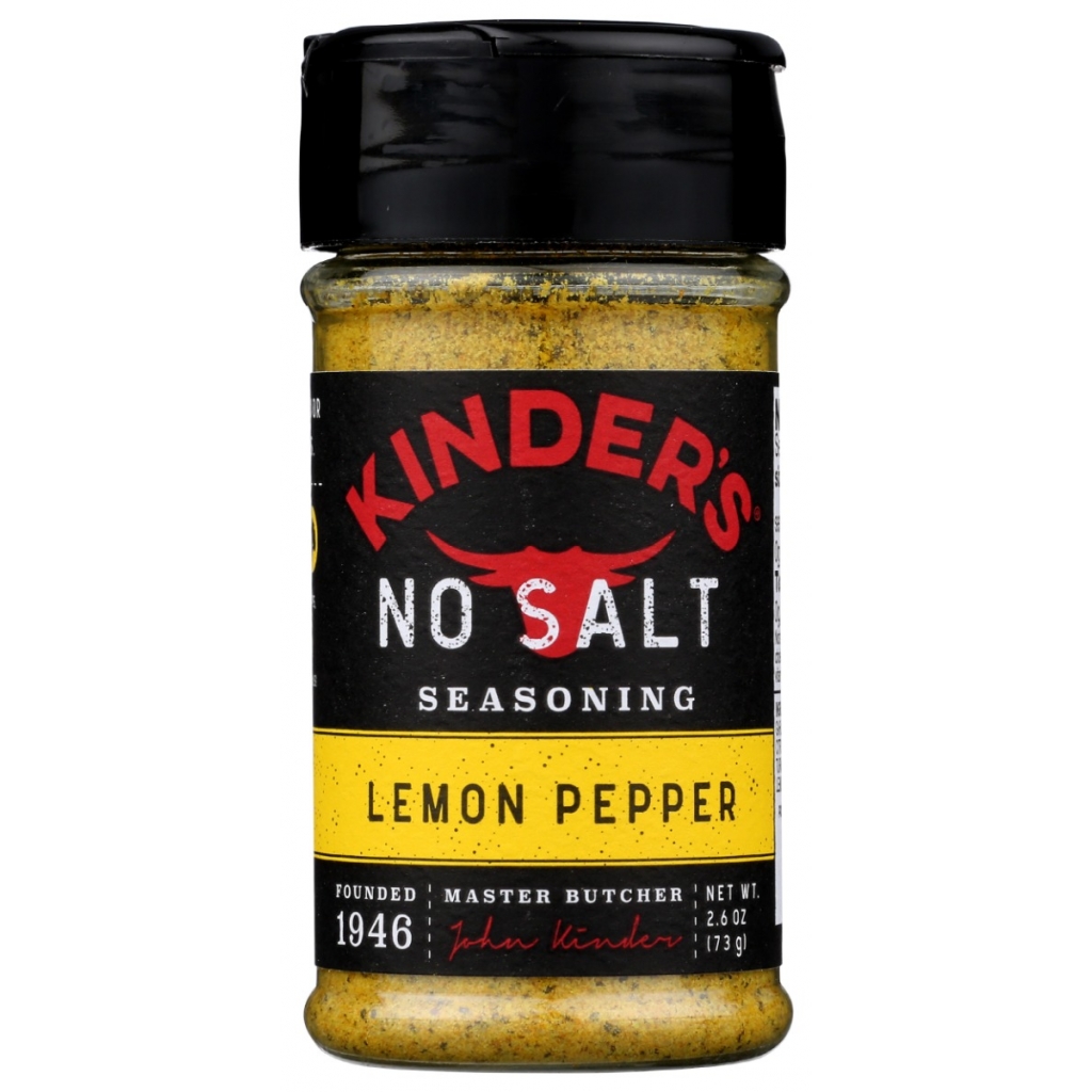 Kinder's No Salt Lemon Pepper Seasoning - 2.6 oz