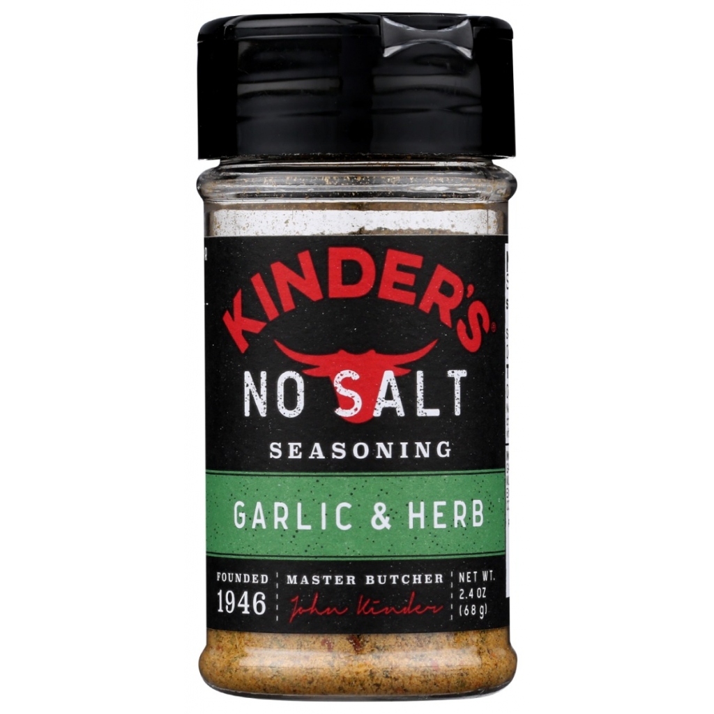 Kinder's No Salt Garlic Herb Spice - 2.4 oz