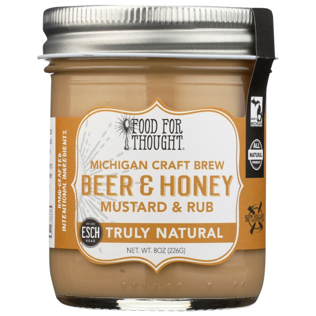 Truly Natural Beer and Honey Mustard & Rub, 8 oz