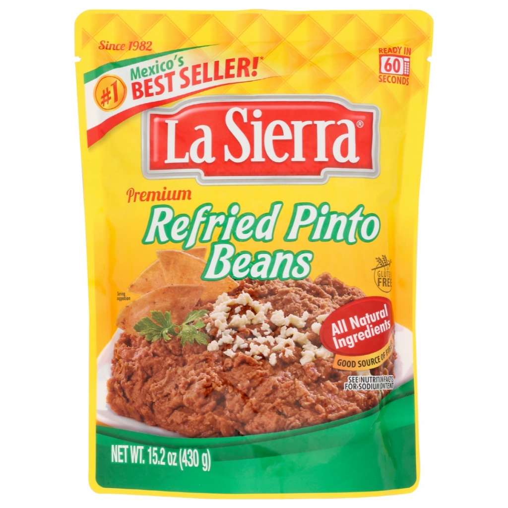 Refried Pinto Beans Pouch, 15.2 oz