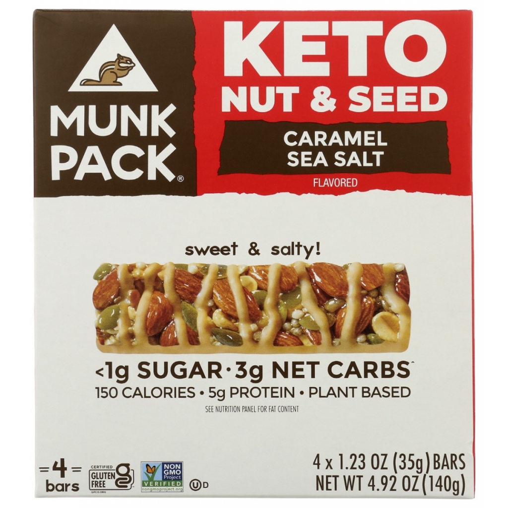 Caramel Sea Salt Keto Nut & Seed Bars - 4 Bars, 4.92 oz