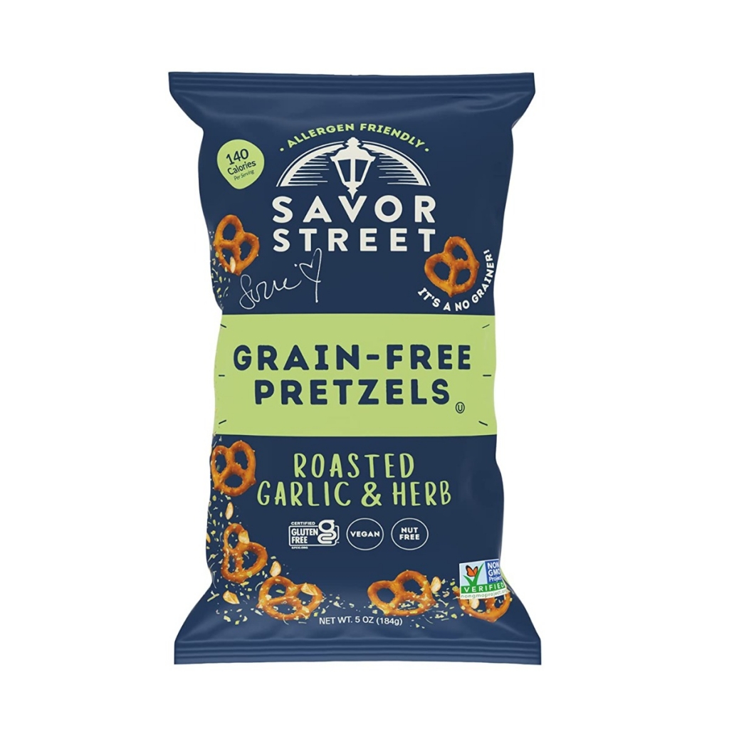 Gourmet Grain-Free Roasted Garlic Herb Pretzels