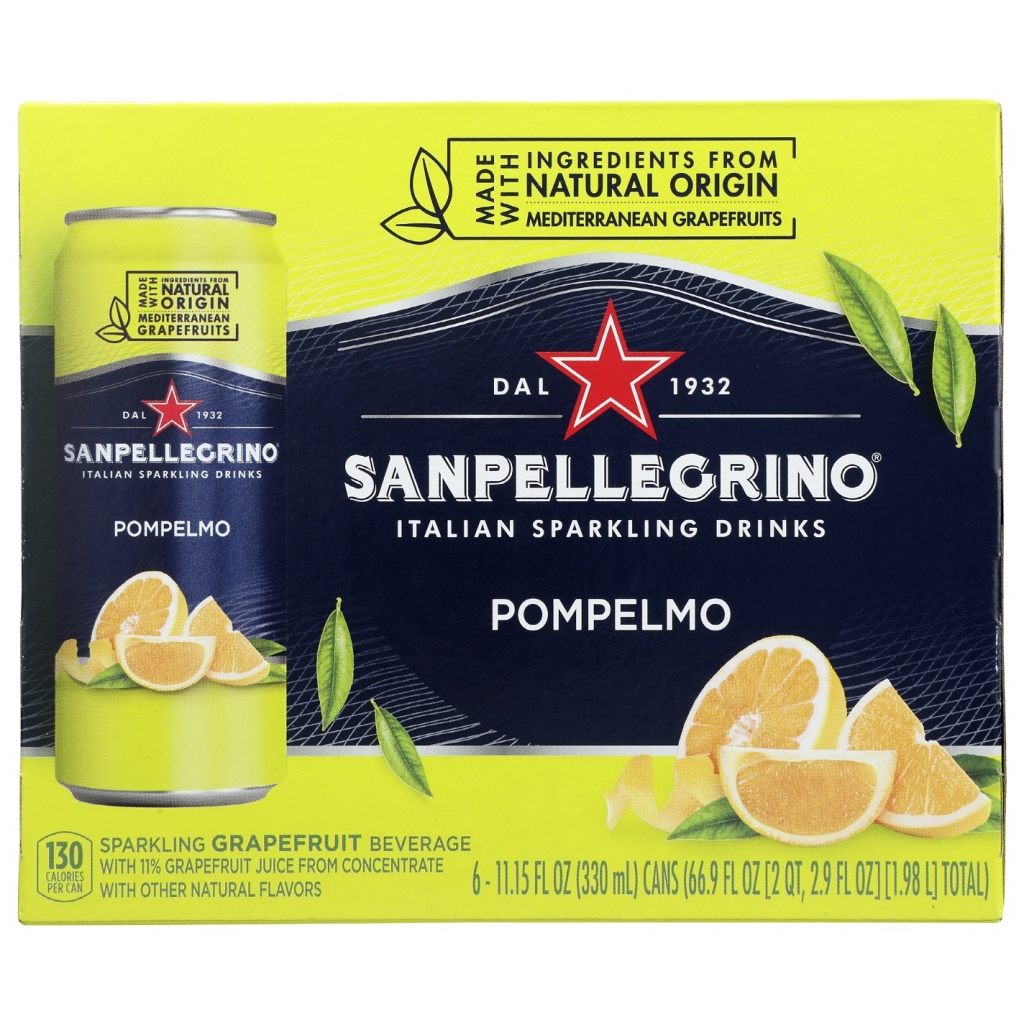 Pompelmo Sparkling Drink 6 Count, 66.9 fl oz