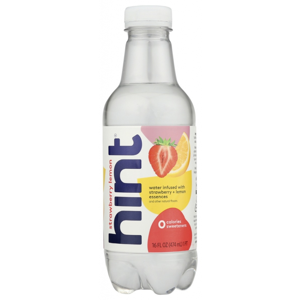 Hint Strawberry Lemon Flavored Water - Refreshing Hydration