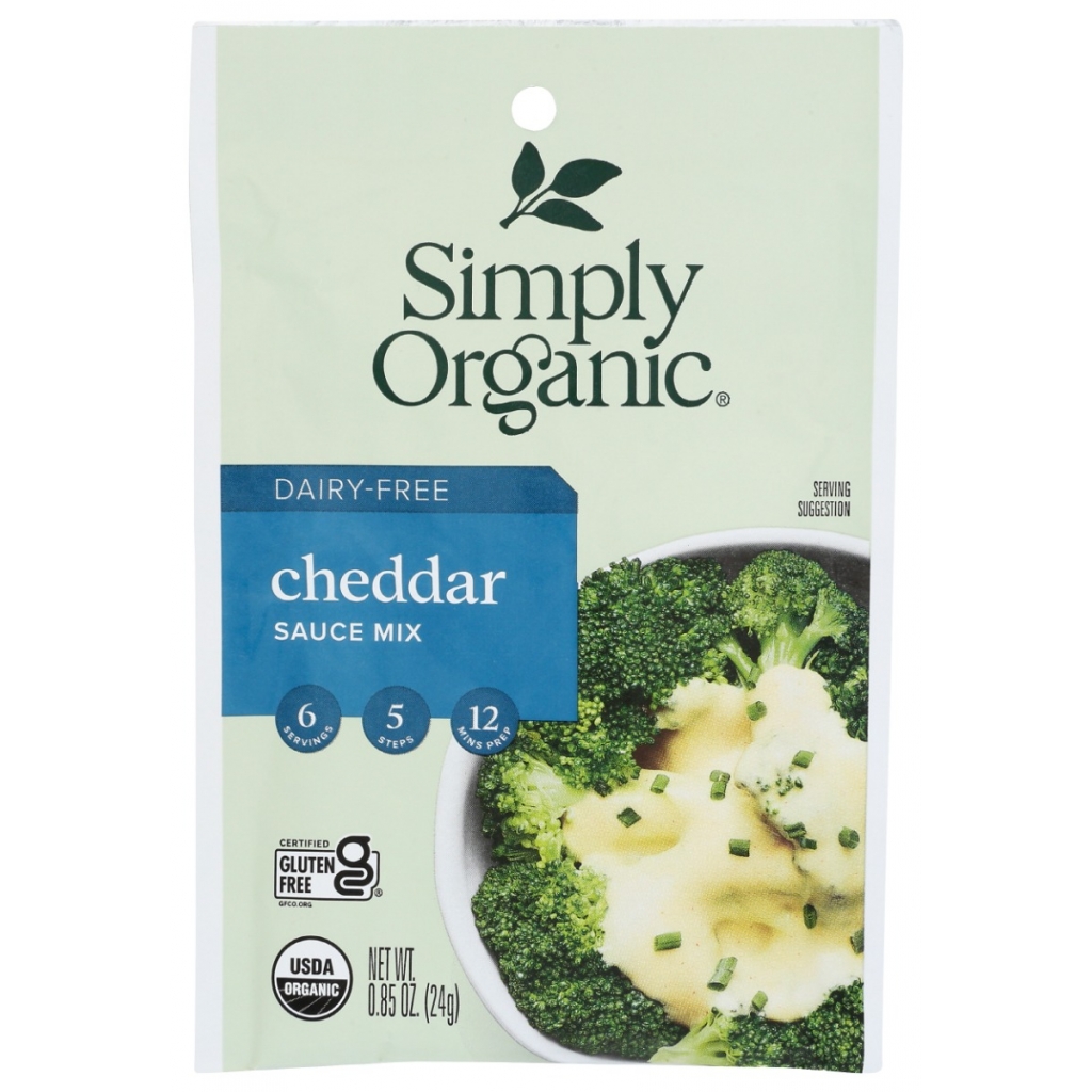 Dairy Free Cheddar Sauce Mix, 0.85 oz - Easy Plant-Based Cheese Sauce