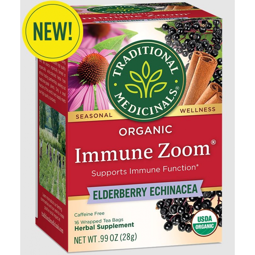 Immune Zoom Elderberry Echinacea Tea - 16 Bags