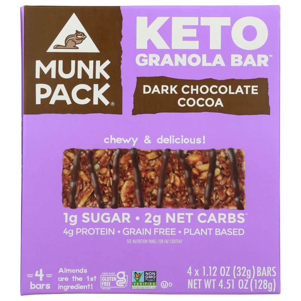 Dark Chocolate Cocoa Granola Bars, 4 Pack, 4.51 oz