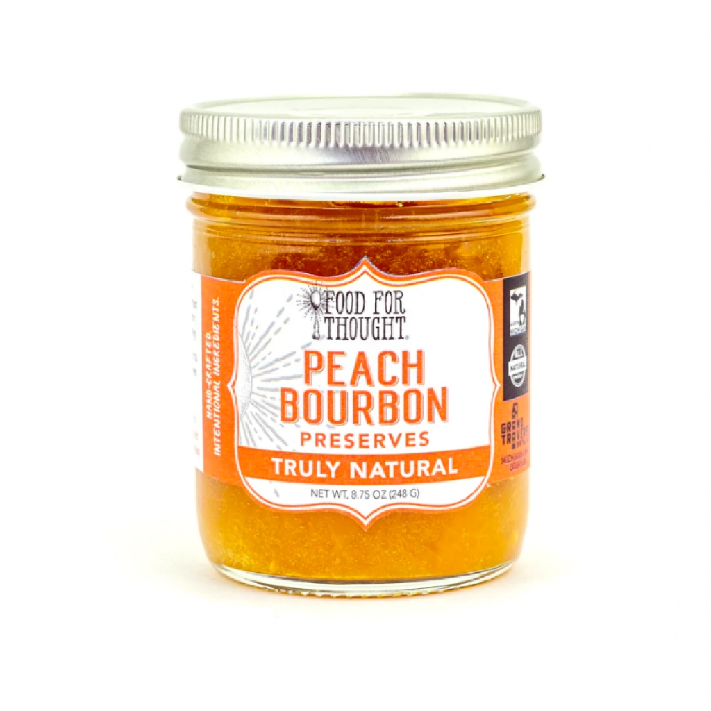 Truly Natural Peach Bourbon Preserves