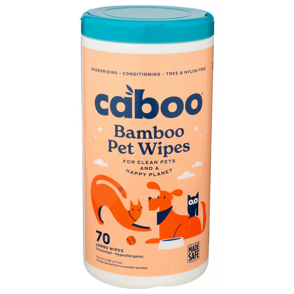 Bamboo Pet Wipes, 70 Count