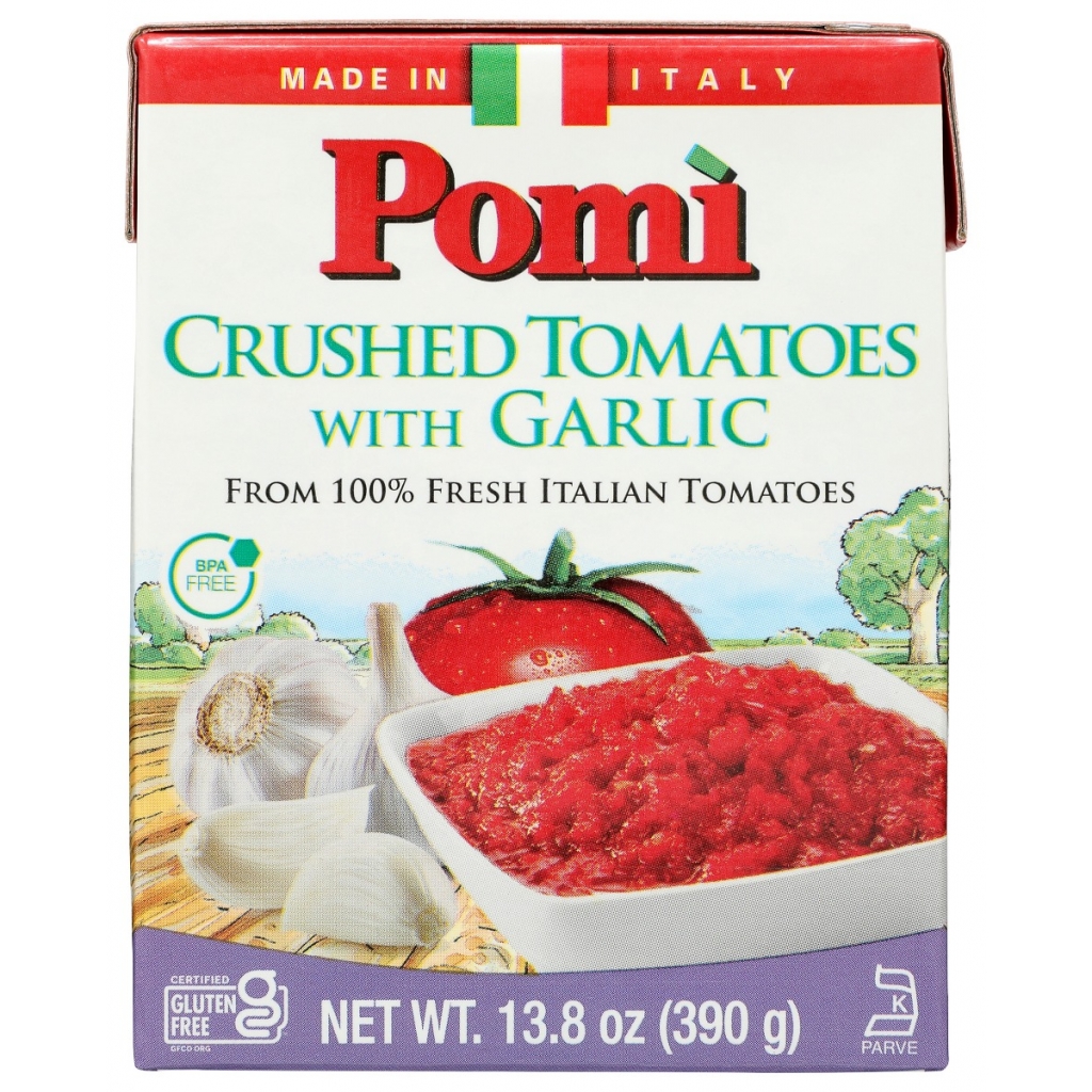 Pomì Crushed Tomatoes with Garlic, 13.8 oz