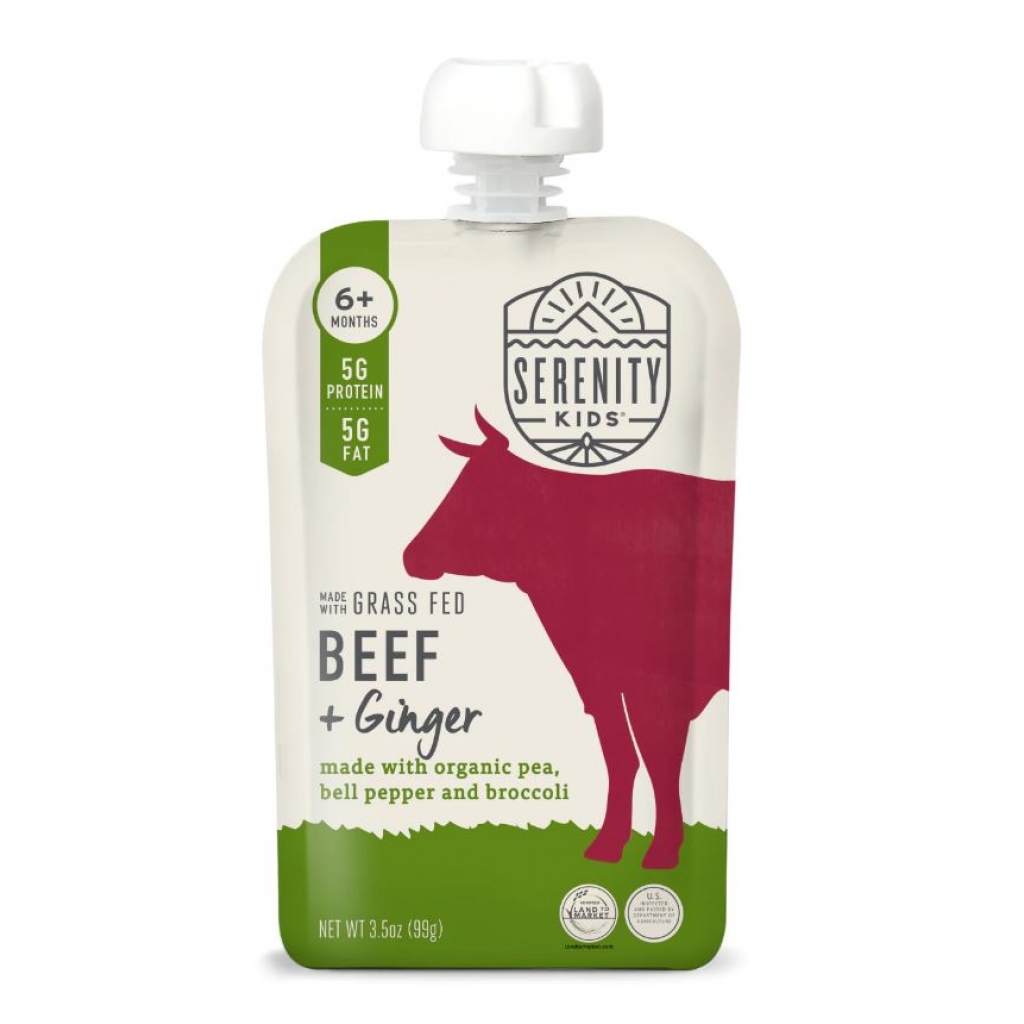 Grass-Fed Beef & Ginger Puree - 3.5 oz