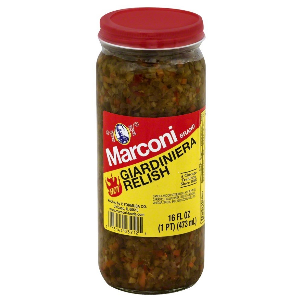 Hot Giardiniera Relish - 16 oz