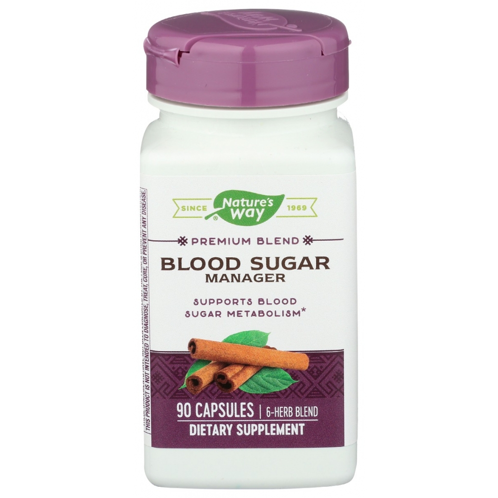 Nature's Way Blood Sugar Manager Supplement - 90 Capsules