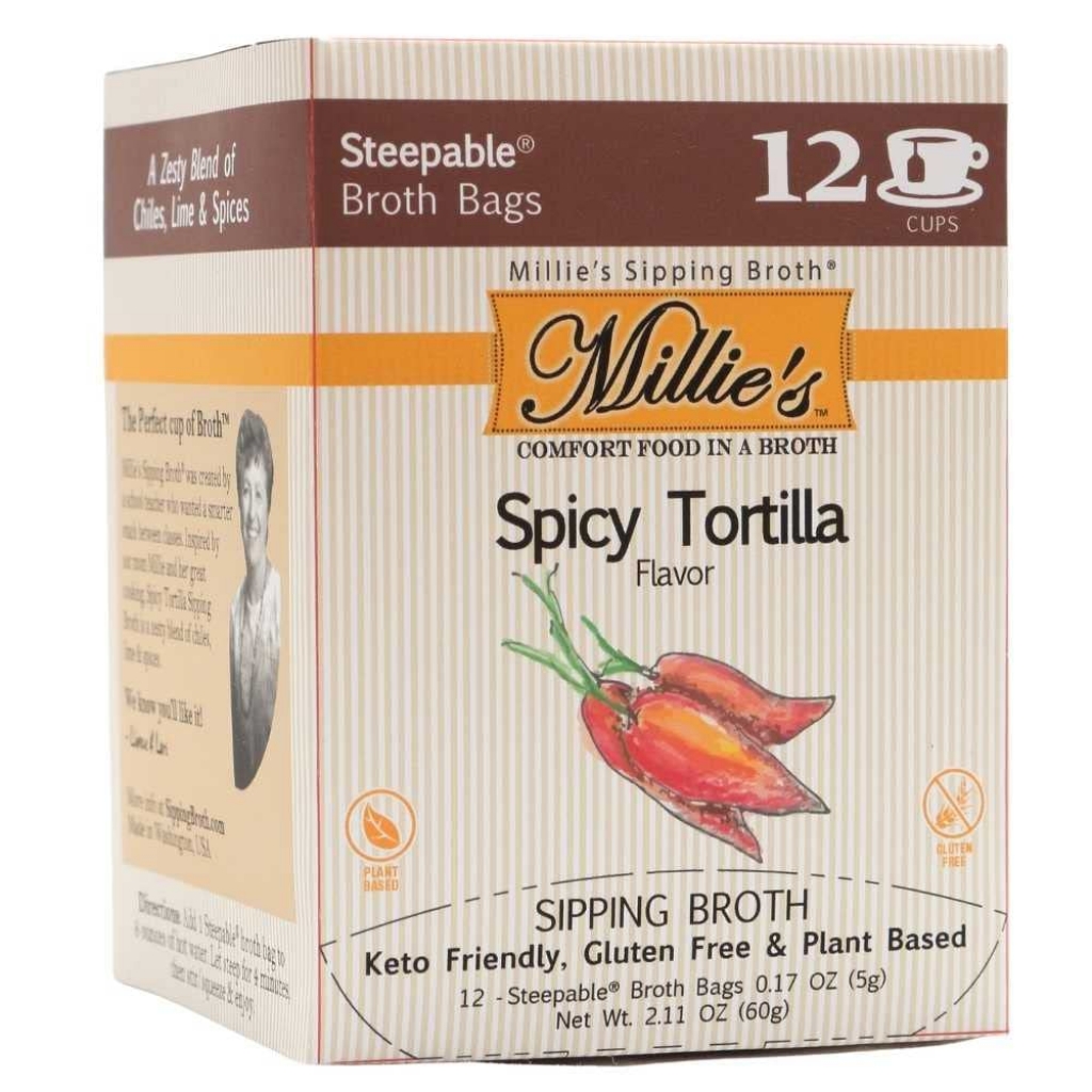 Millie’s Spicy Tortilla Sipping Broth - Savory Instant Warmth