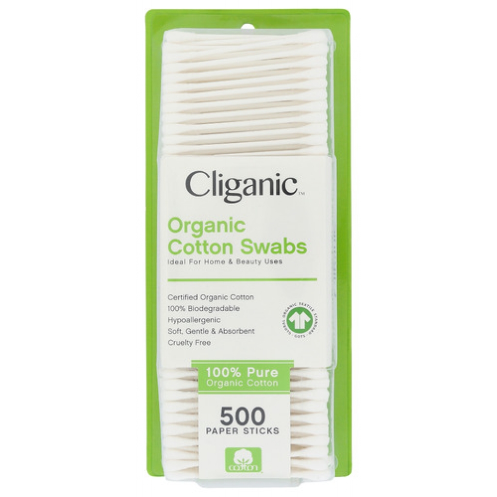 Organic Cotton Swabs - 500 ct