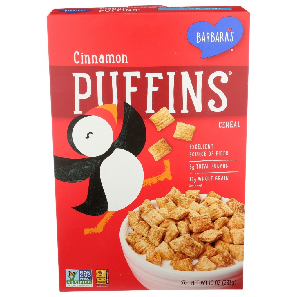 Cinnamon Puffins Cereal, 10 oz