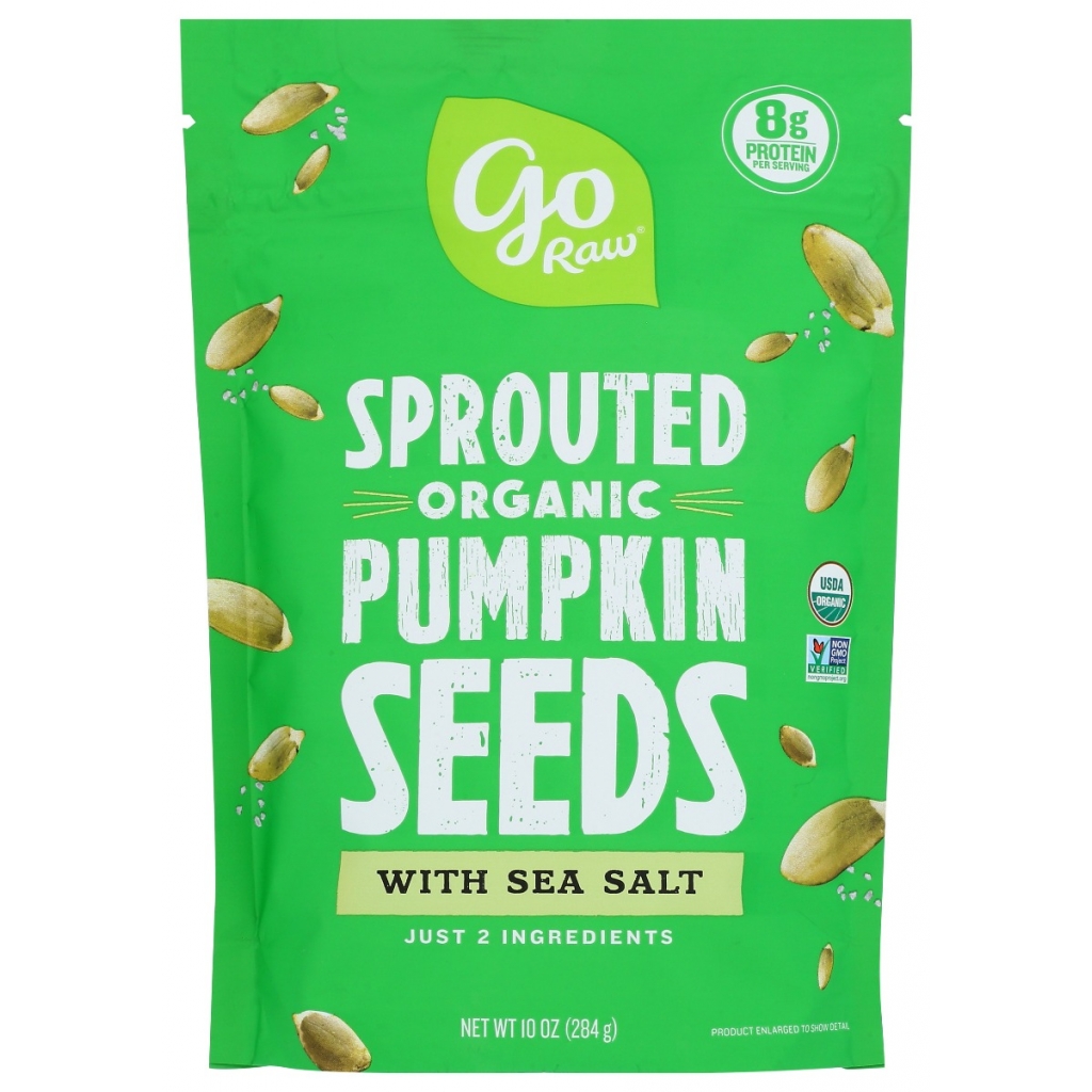 Go Raw Sprouted Pumpkin Seeds with Sea Salt