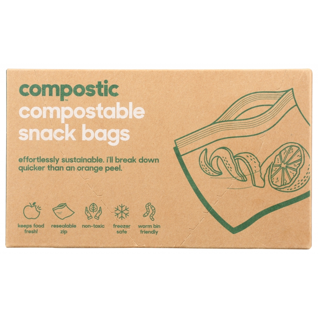 Compostable Snack Bags - 25 ea