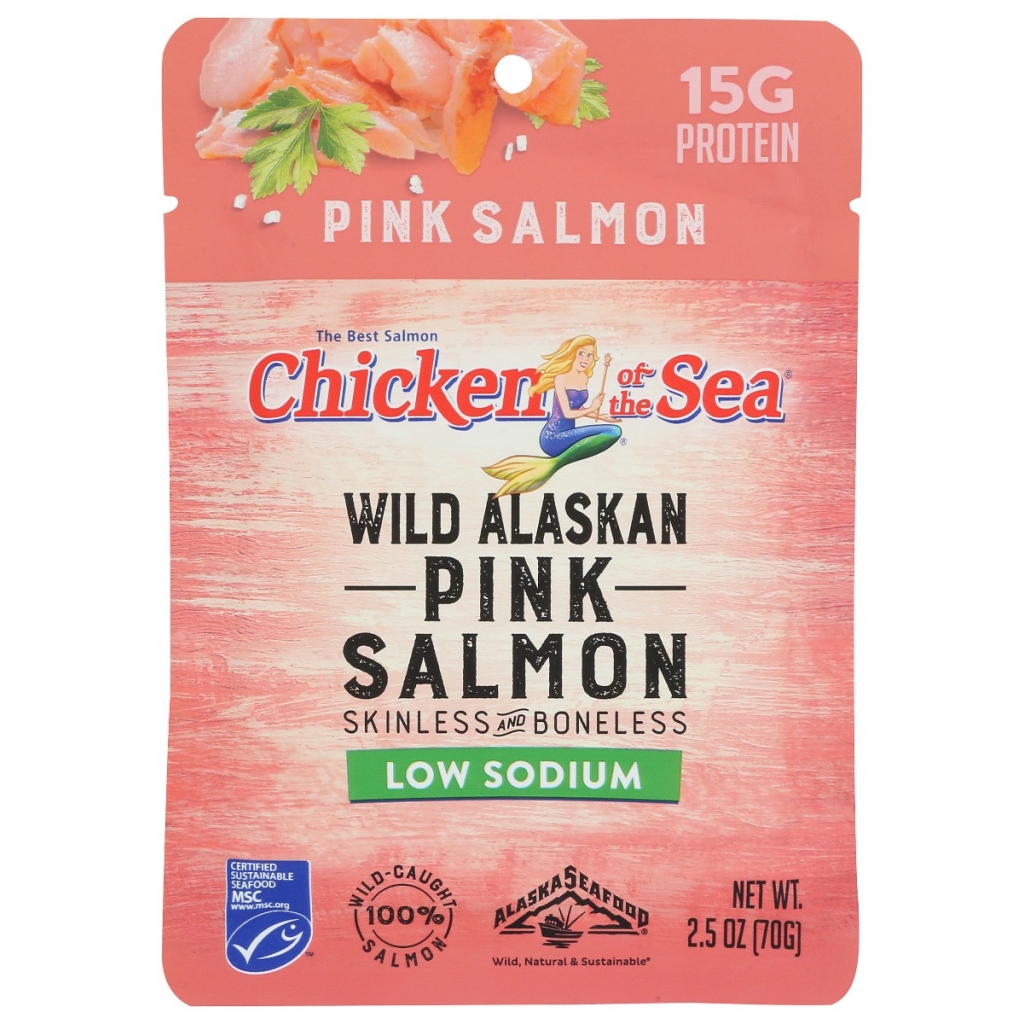 Wild Alaskan Pink Salmon - Low Sodium - 2.5 oz