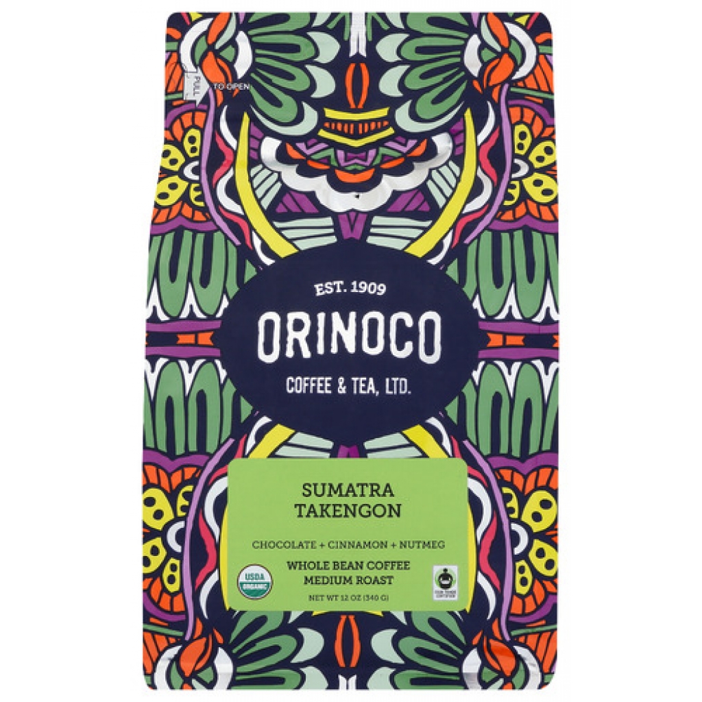 Organic Sumatra Takengon Whole Bean Coffee, 12 oz