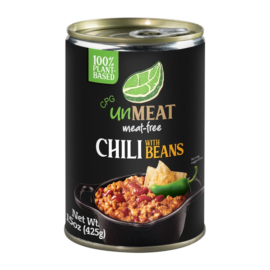 Meat-Free Chili with Beans - High Protein Vegan Chili, 15 oz